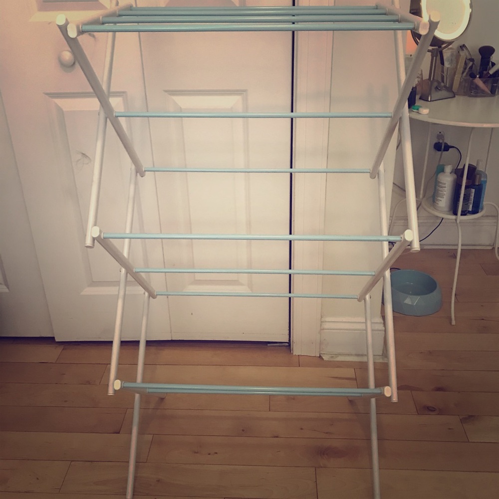 Cute blue drying rack